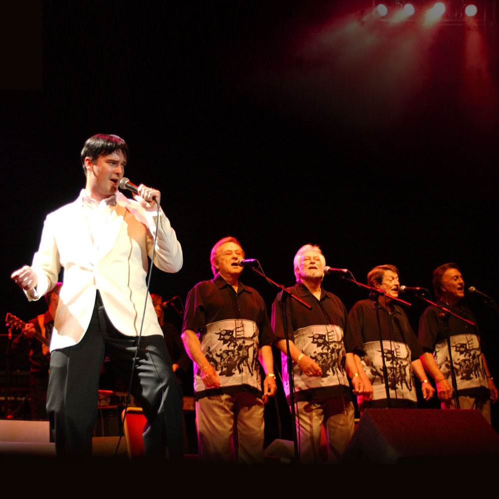 Kevin Doyle onstage with The Jordanaires